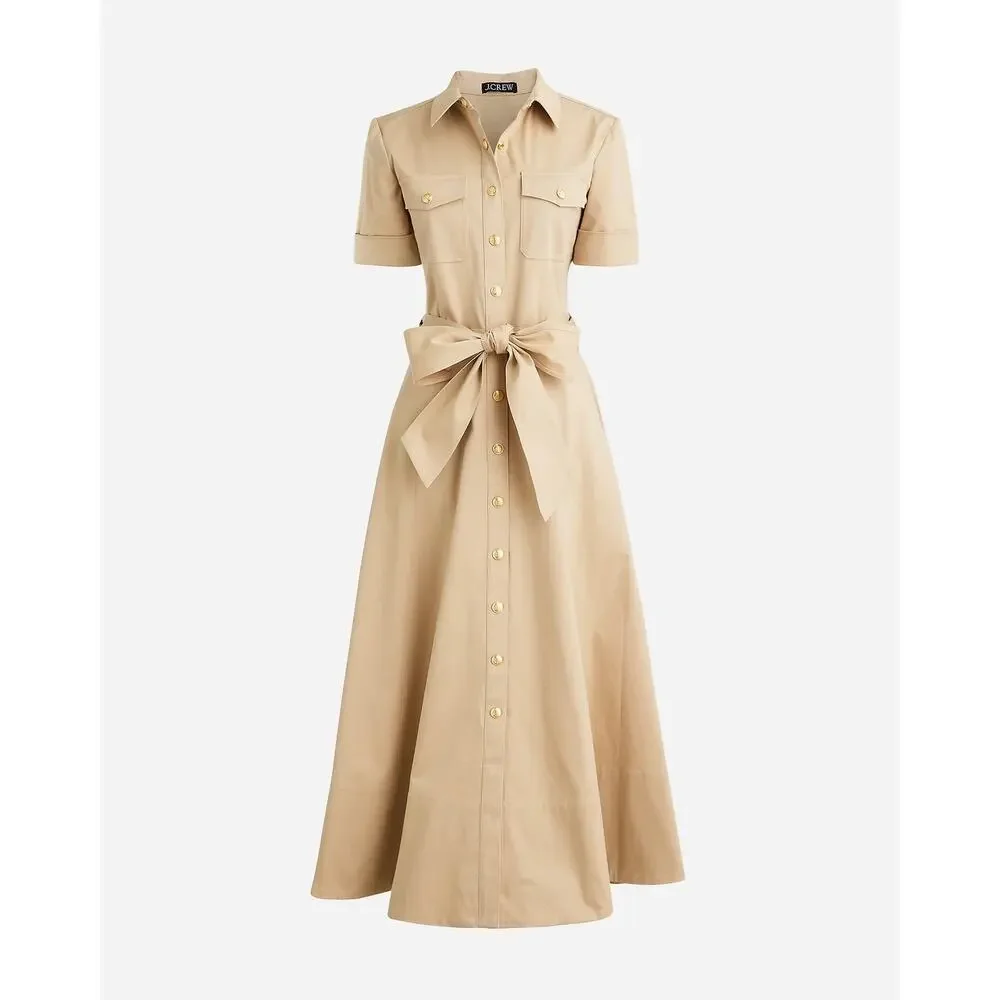 J. Crew Women’s Tie-Waist Shirtdress Size 6